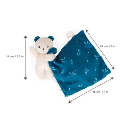 Kaloo Carré Douceur : Doudou Ours Noctambule - Kaloo
