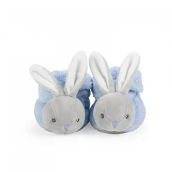 Kaloo Plume : chaussons lapinou bleu - Kaloo