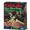 Kidzlabs: KIT D'EXCAVATION PIRATE LUMINEUX - 4M