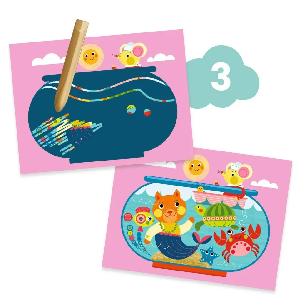 Kit activitées créatives : Le chat et ses amis - Djeco