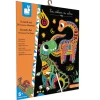 Kit créatif - Scratch Art Dinosaures silhouettés - Janod