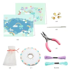 Kit créatif bijoux : Kumihimo Arc en ciel - Djeco
