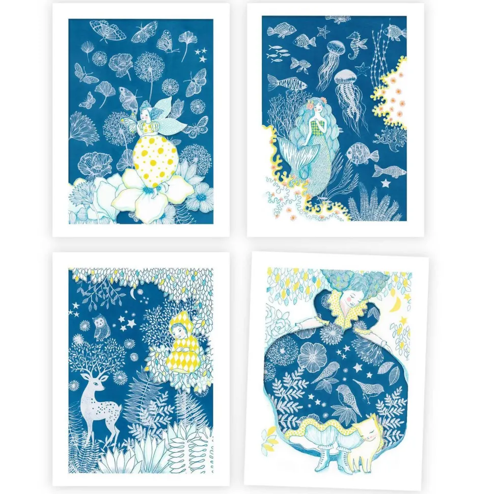 Kit cyanotype : Au clair de la lune - Djeco