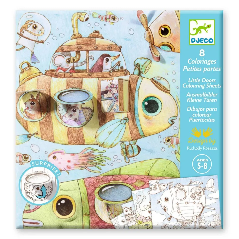 Kit de coloriages : Le voyage de Malo - Djeco