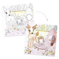 Kit de coloriages : Les petites portes de Pupi - Djeco