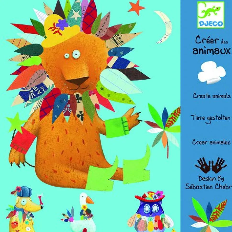 Kit de fabrication de tableau : Créer des animaux - Djeco