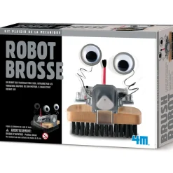 Kit de fabrication Fun Mechanics : Robot brosse - Dam