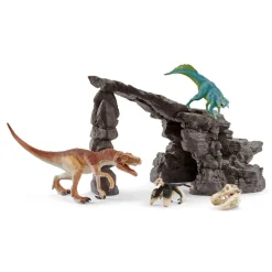 Kit de figurines dinosaure avec grotte - Schleich