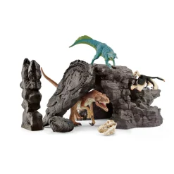 Kit de figurines dinosaure avec grotte - Schleich