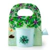 Kit de jardinage : Mini arrosoir bleu et ses graines de trèfle - Radis et Capucine