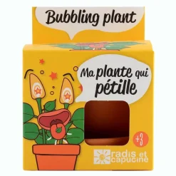 Kit de jardinage : Plante qui pétille avec pot 8 cm - Radis et Capucine