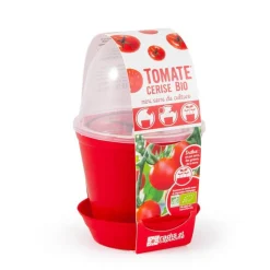 Kit de jardinage : Pot cloche Tomate cerise bio - Radis et Capucine