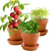 Kit de jardinage : Trio 3 pots plantes gourmandes bio - Radis et Capucine