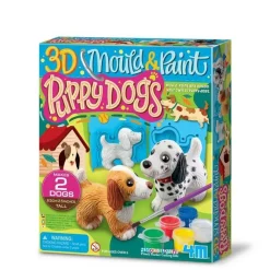 KIT DE MOULAGE: CHIOTS 3D - 4M