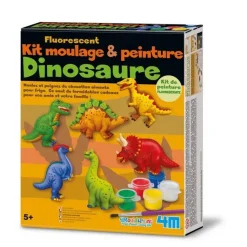 KIT DE MOULAGE: DINOSAURE FLUORESCENT - 4M