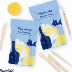 Kit de Poterie Argile Autodurcissante - Figured'Art