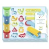 Kit de pâte à modeler : 4 pots et 15 outils - Djeco