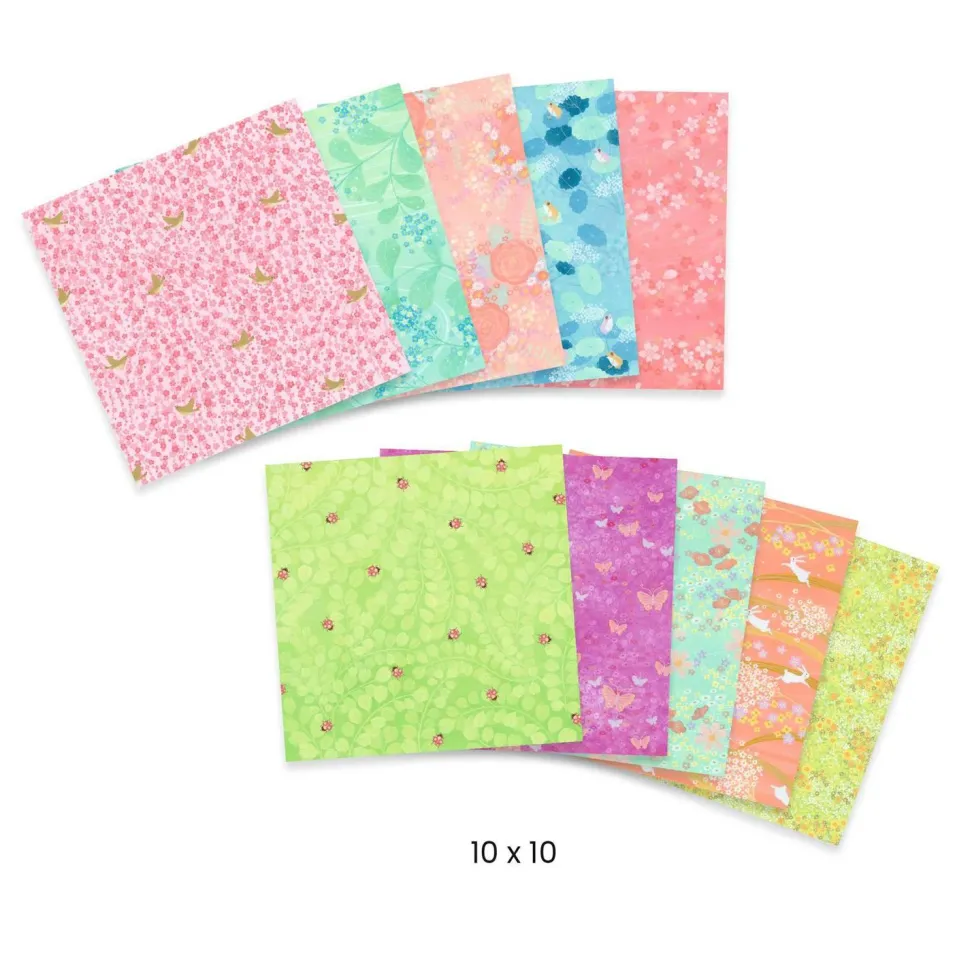 Kit feuilles pour origami : Haru - Djeco