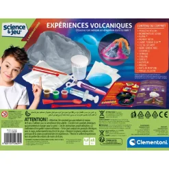 Kit science et jeu : Expériences volcaniques - Clementoni