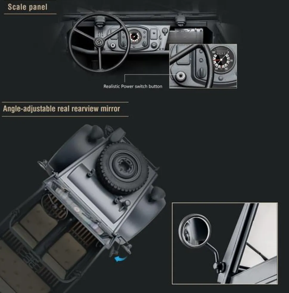 Kubelwagen Type 82 scaler 1/12 RTR - RocHobby