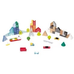 Kubix 60 Blocs et Puzzle Ville - Janod
