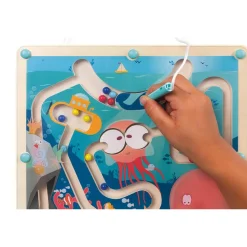 Labyrinthe aimanté à billes : Océan - Janod