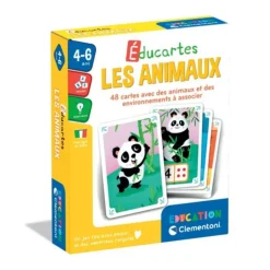 Les animaux - Éducartes - Clementoni
