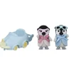 Les jumeaux Pingouin et leur voiture - Sylvanian Families