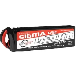 Lipo 3S 11.1V 4200mAh 45C XT60 SIGMA - RC Plus