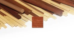 Liston 1m Sapelli rouge acajou 2 x 4 mm - x3 pieces - OCCRE - OCCRE