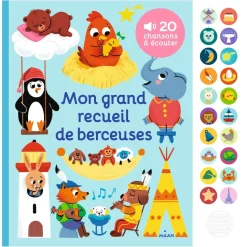 Livre Mon grand recueil de berceuses - Poppik