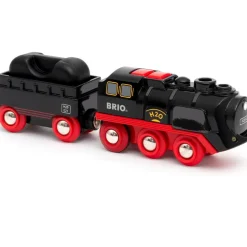 LOCOMOTIVE A PILES A VAPEUR - Brio