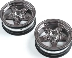 Losi Front Wheel, Black Chrome (2) : 22S Drag - Losi - TLR