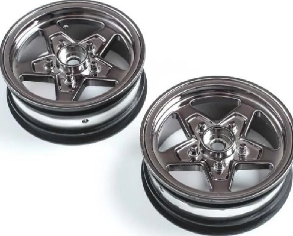 Losi Front Wheel, Black Chrome (2) : 22S Drag - Losi - TLR
