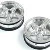Losi Front Wheel, Chrome (2) : 22S Drag - Losi - TLR