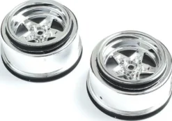 Losi Rear Wheel, Chrome (2) : 22S Drag - Losi - TLR