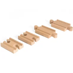 Lot 4 mini rails double mâle / double femelle - Brio