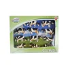 Lot de 12 figurines vaches noires et blanches (1:32) - Kids Globe Farming