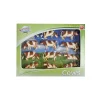 Lot de 12 figurines vaches marron et blanches (1:32) - Kids Globe Farming