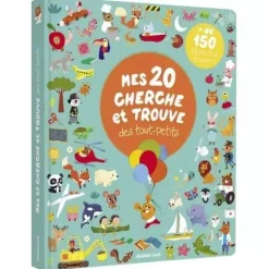 Lot de 2 livres : Mon livre sonore des animaux et mes 20 cherche et trouve des tout-petits - Editions Auzou