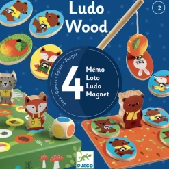 LudoWood - 4 jeux - Djeco