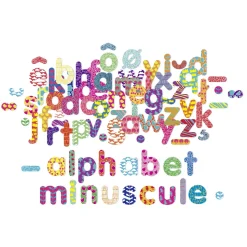 Magnets Alphabet Minuscule : 81 pièces en bois - Vilac