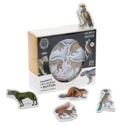 Magnets zoologiques de Buffon en bois - Muséum national d'Histoire naturelle - Vilac