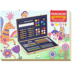 Mallette artistique : Sparkling color box : Couleurs étincelantes - Djeco