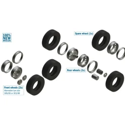 Maquette accessoires camion : Jantes et nouveaux pneus Europe - Italeri