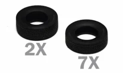 Maquette accessoires camion : Jantes et nouveaux pneus Europe - Italeri