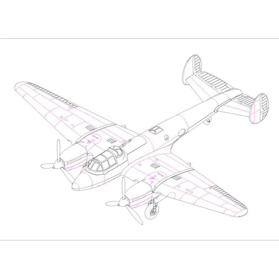 Maquette avion : avion bombardier soviétique PE-2 Bomber - Hobby Boss