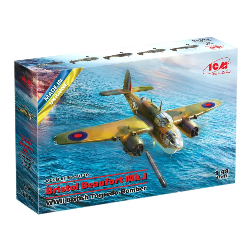 Maquette avion : Bristol Beaufort Mk.I, Seconde Guerre Mondiale - ICM