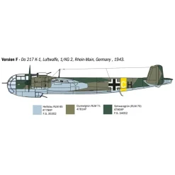 Maquette avion : DO 217 K-1/K-2 with FRITZ X en 1:72 - Italeri