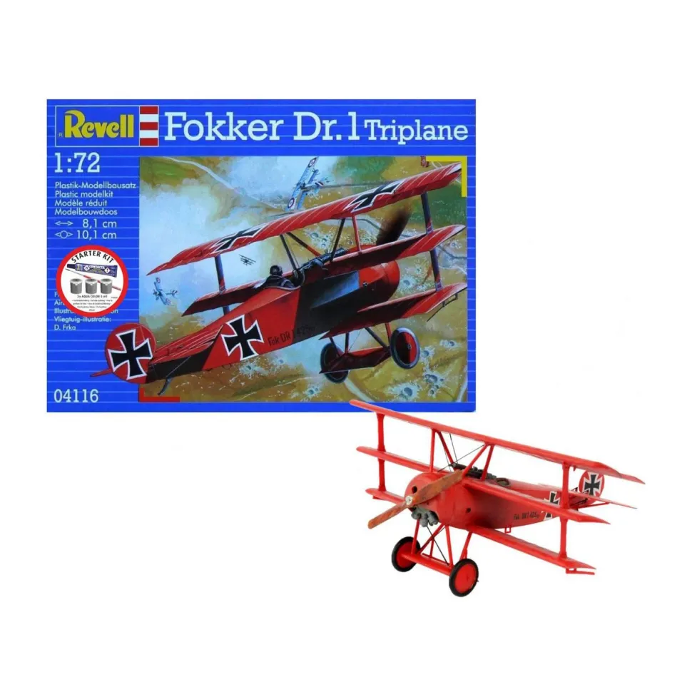 Maquette avion : Fokker DR.1 Triplan - Starter Kit - Revell